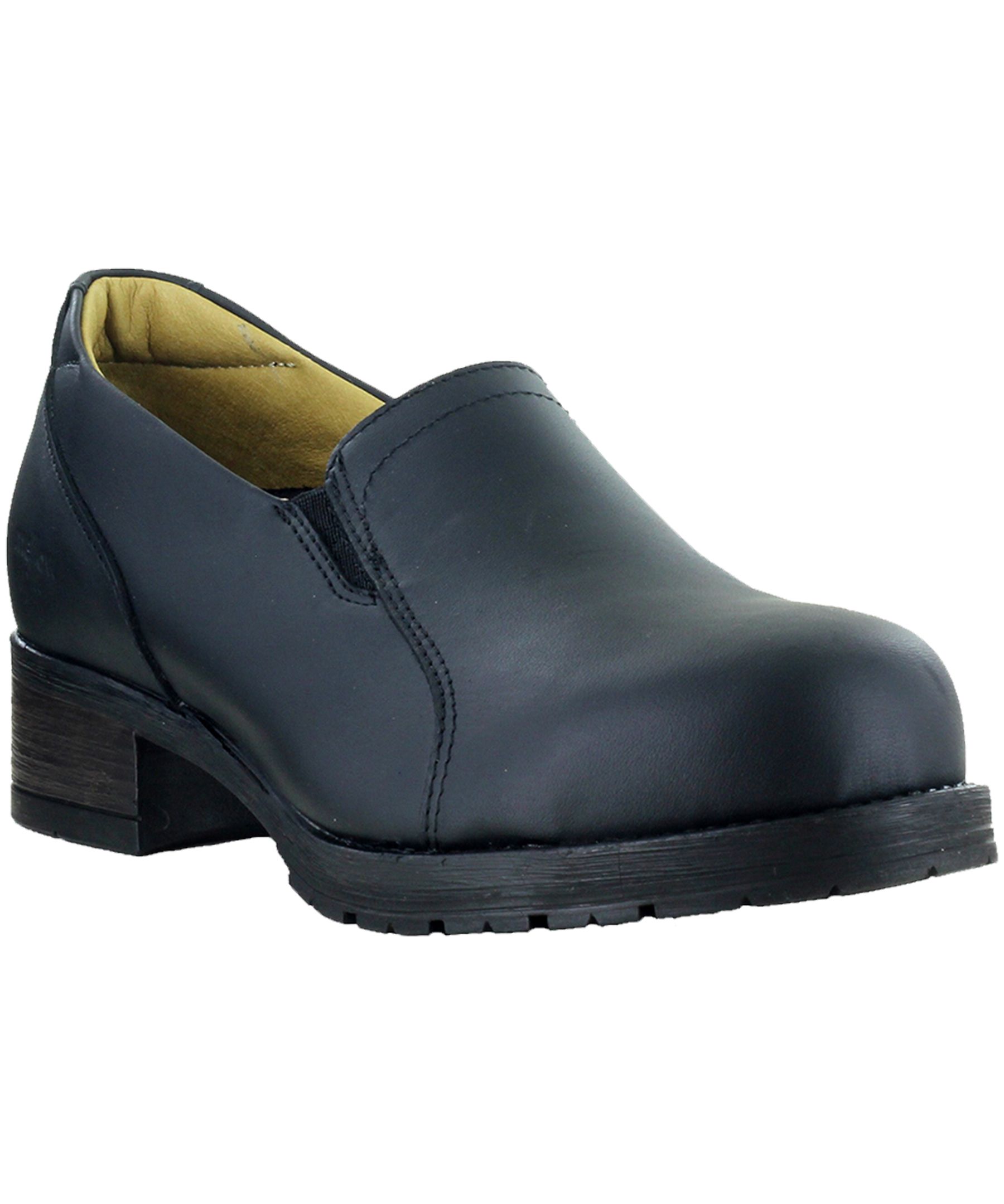 Mellow Walk Women's Vanessa Steel Toe Copper Plate Slip On Work Shoe