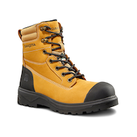 Dakota WorkPro Series Women's Steel Toe Steel Plate 8020 Freshtech 8 Inch Leather Work Boots Front_Three_Fourths_Angled_Right