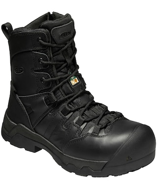 KEEN Utility Oshawa 8 Botte de travail étanche en plaque composite d'orteil d'inch pour femme