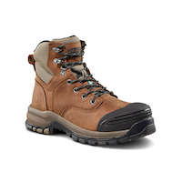 Bottes de travail en cuir de 6 po avec FRESHTECH, Antidérapant Tarantula et protection en acier pour femmes, 6030, Dakota WorkPro Series Front_Three_Fourths_Angled_Right
