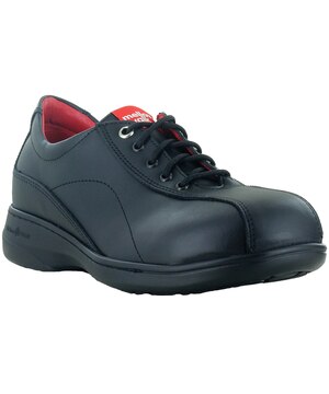 Chaussures de sécurité antidérapantes en cuir à lacets avec embout d’acier pour femmes, Mellow Walk, Daisy