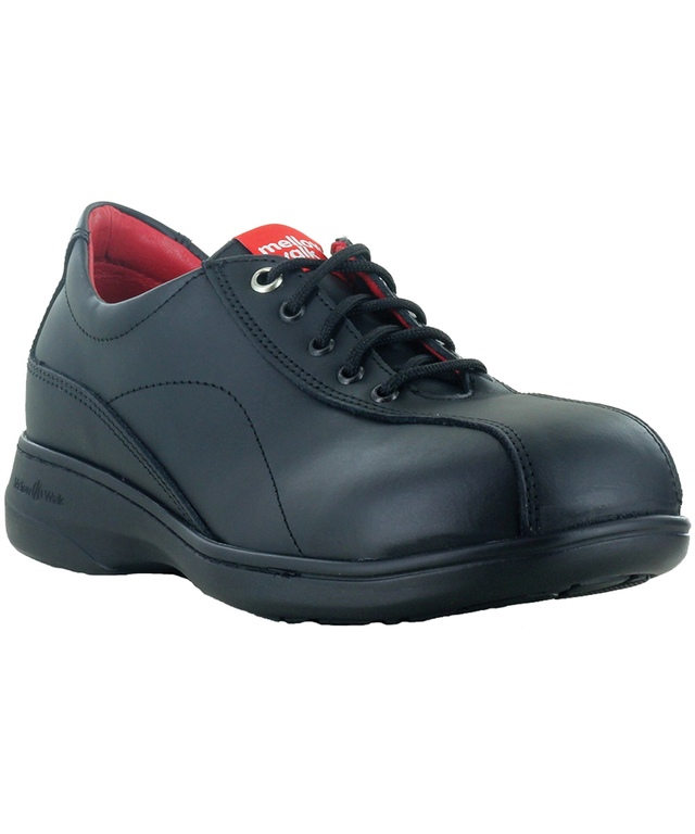 Chaussures de sécurité antidérapantes en cuir à lacets avec embout d’acier pour femmes, Mellow Walk, Daisy