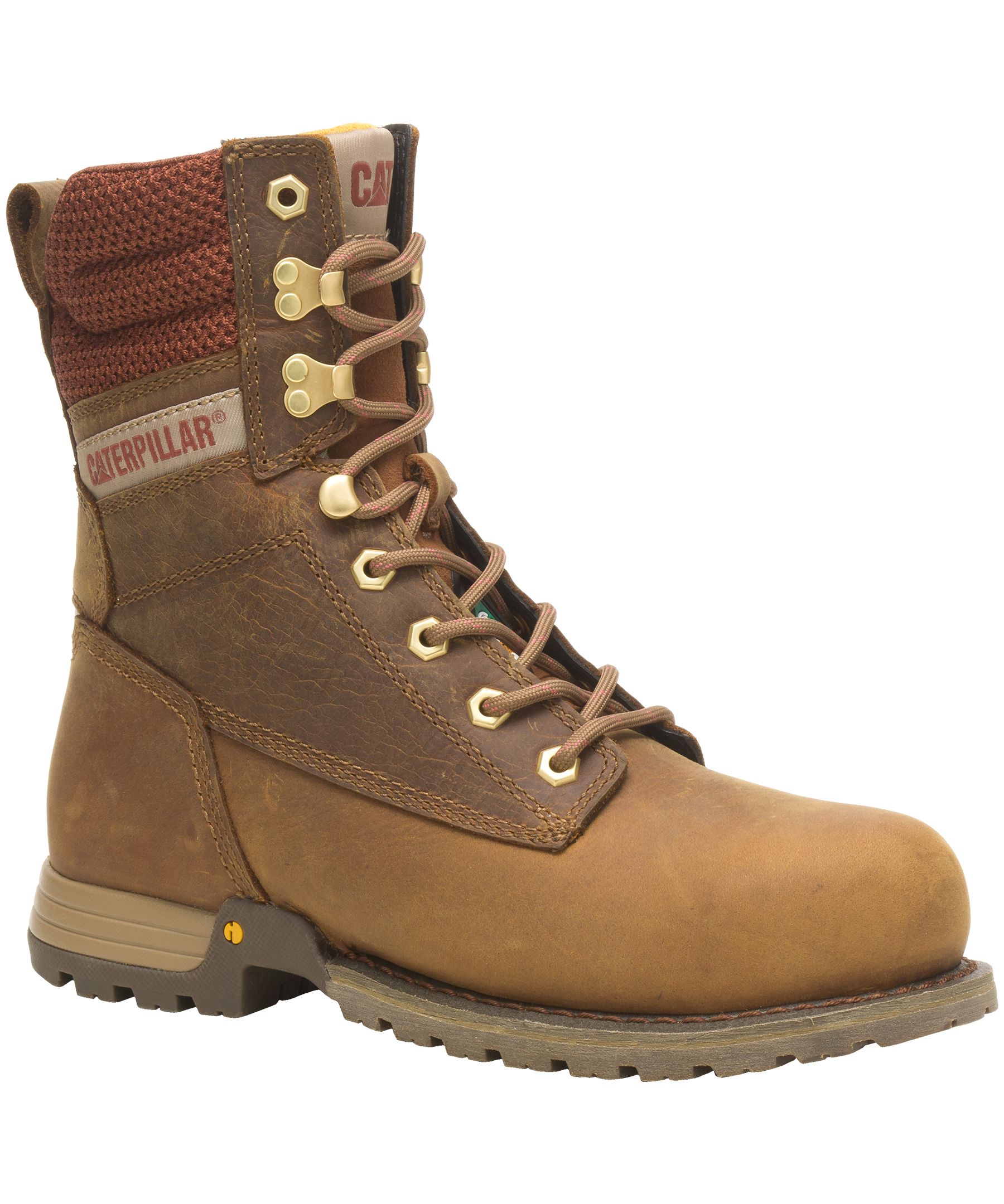 CAT Women's 8 Inch Clover Steel Toe Steel Plate Work Boots