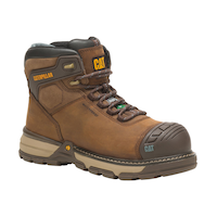 Bottes de travail de 6 pouces étanches à l’eau avec protection en composite pour femmes, Excavator Superlite, CAT Front_Three_Fourths_Angled_Right