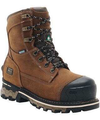 Timberland PRO Women's Boondock 8 Inch Composite Toe Composite Plate Waterproof Work Boots