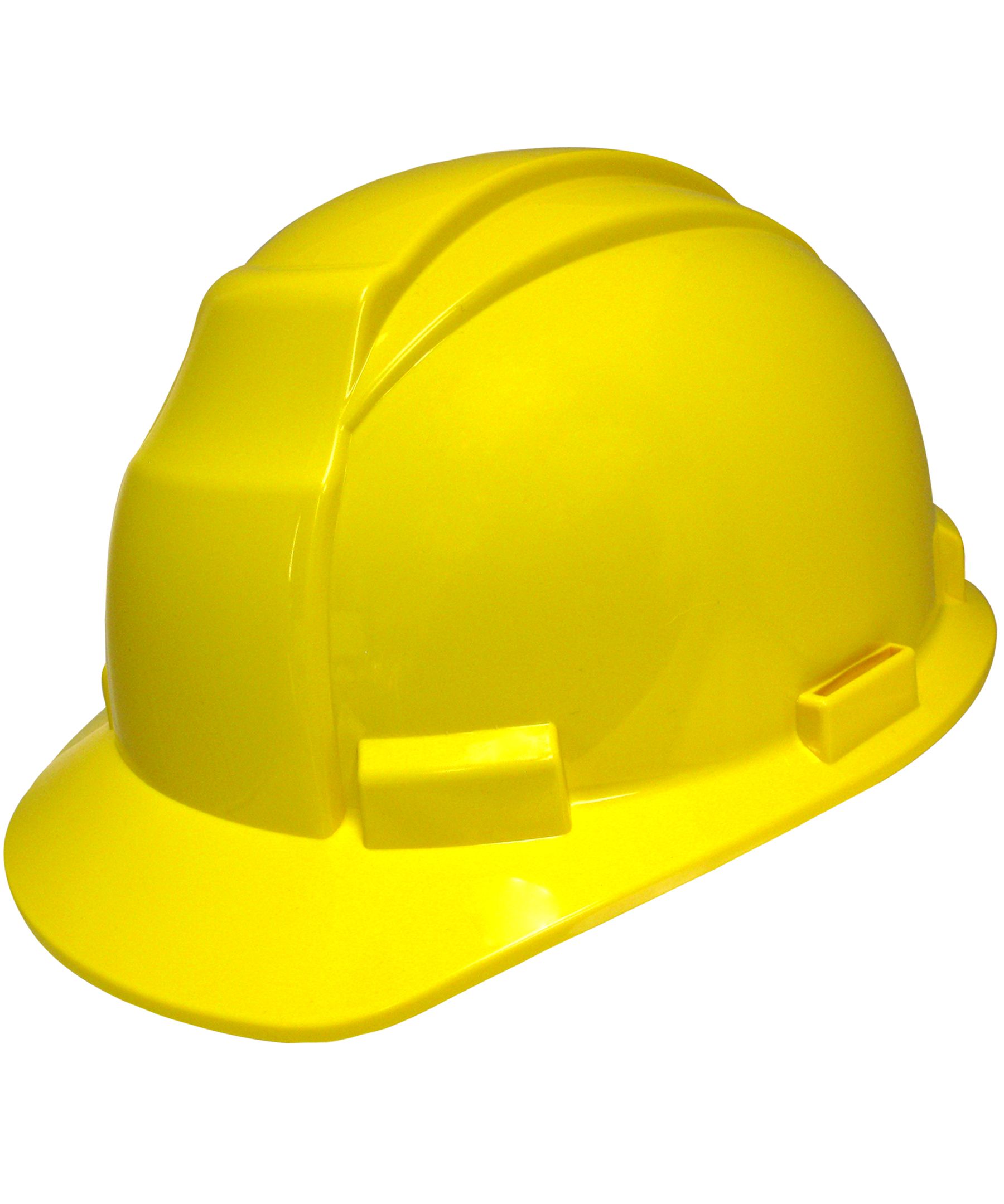 Casque de protection jaune - Casque jaune chantier basic EPI
