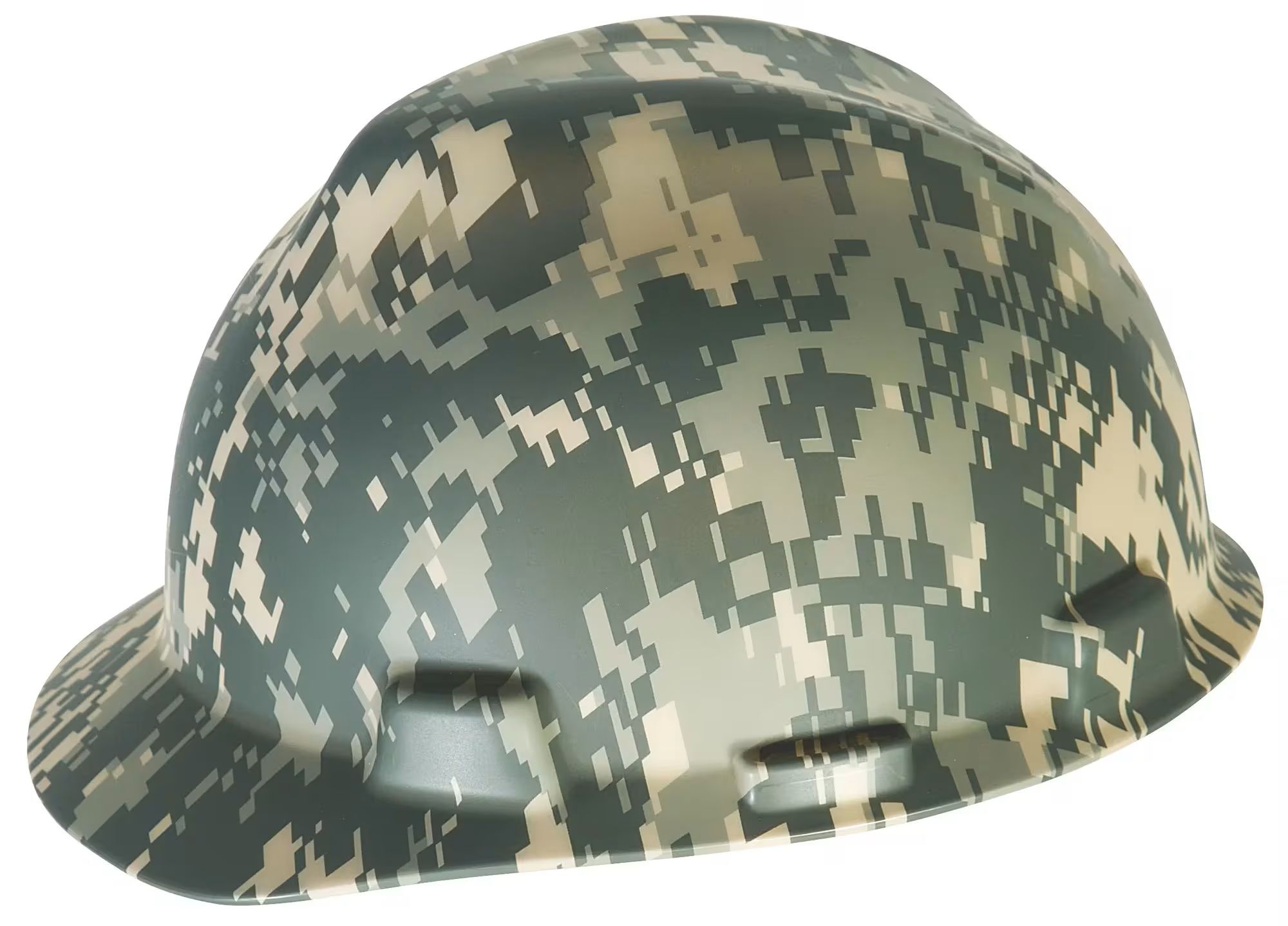 Casque de protection à bord large à motif camouflage, V-Gard, MSA
