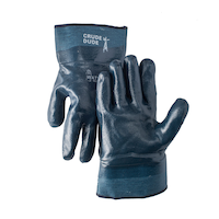Gants robustes à enfiler enduits de nitrile avec manchettes de sécurité unisexes, paquet de 6 paires, Oil Boss, Dakota WorkPro Series Composite_or_Mixed