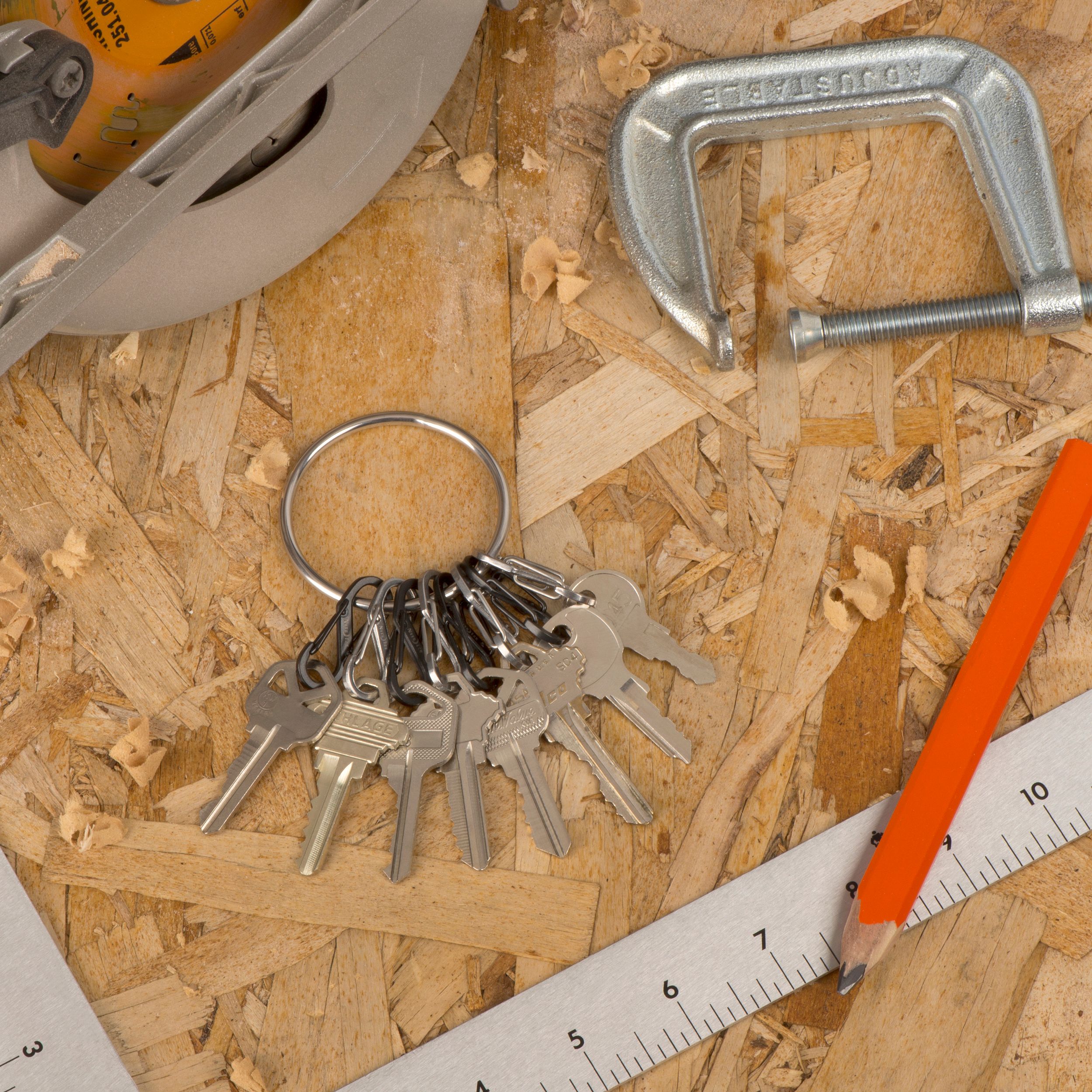 S-Biner BigRing en acier pour hommes, Nite Ize Front_Flat