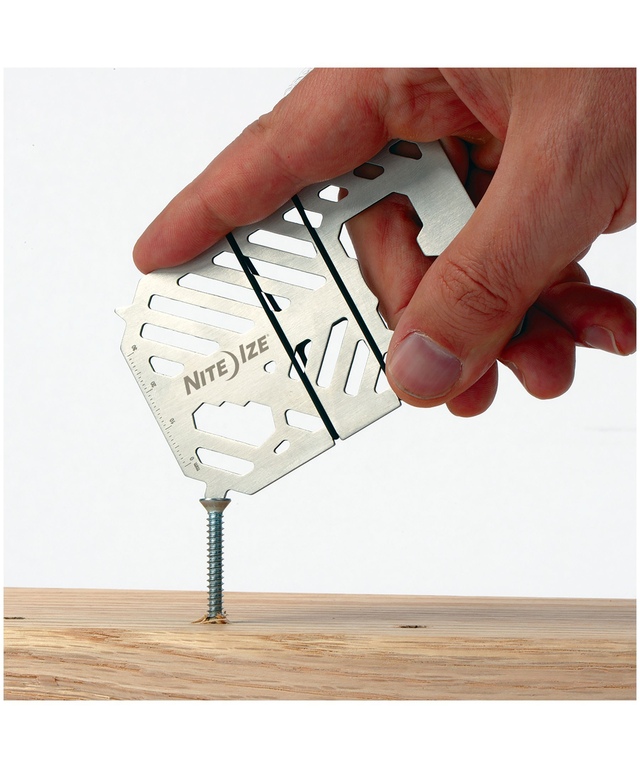 Portefeuille à outil multifonctions Nite Ize - Acier inoxydable Front_Flat