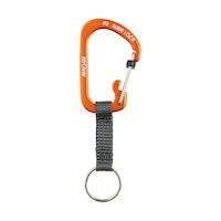 Porte-clés SlideLock de Nite Ize - aluminium orange Front_Flat