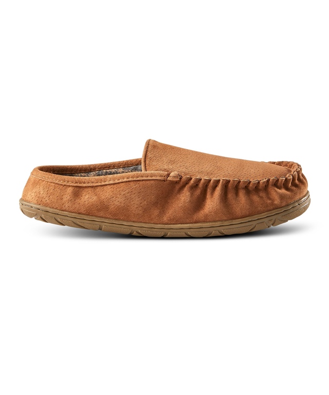mens mule suede slippers