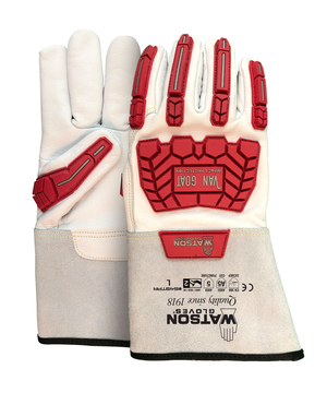 Gants à manchette Watson Gloves en peau de chèvre résistants aux coupures, classification Ansi A5, Van Goat