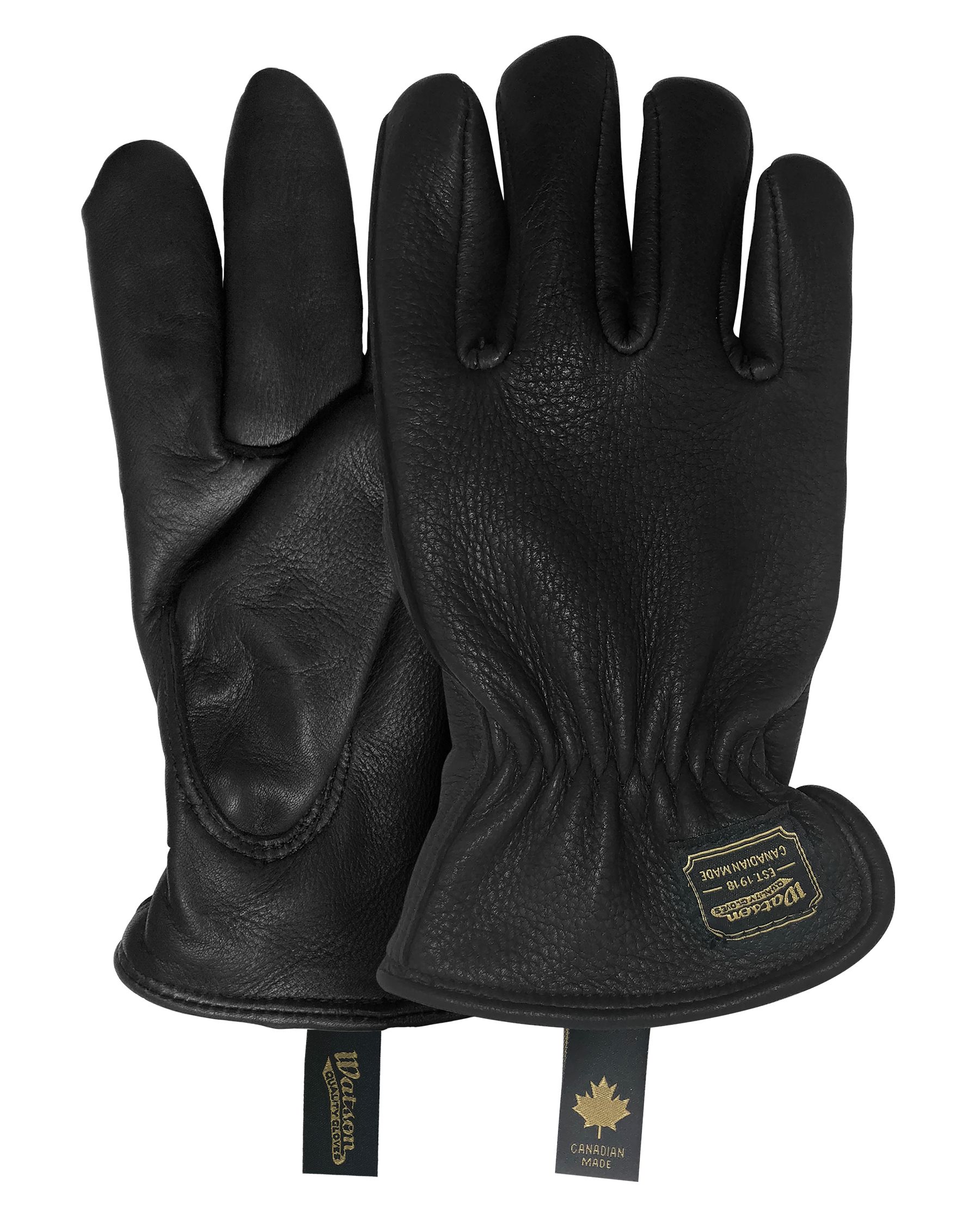 Gants Watson Gloves sans doublure, The Duke, noir