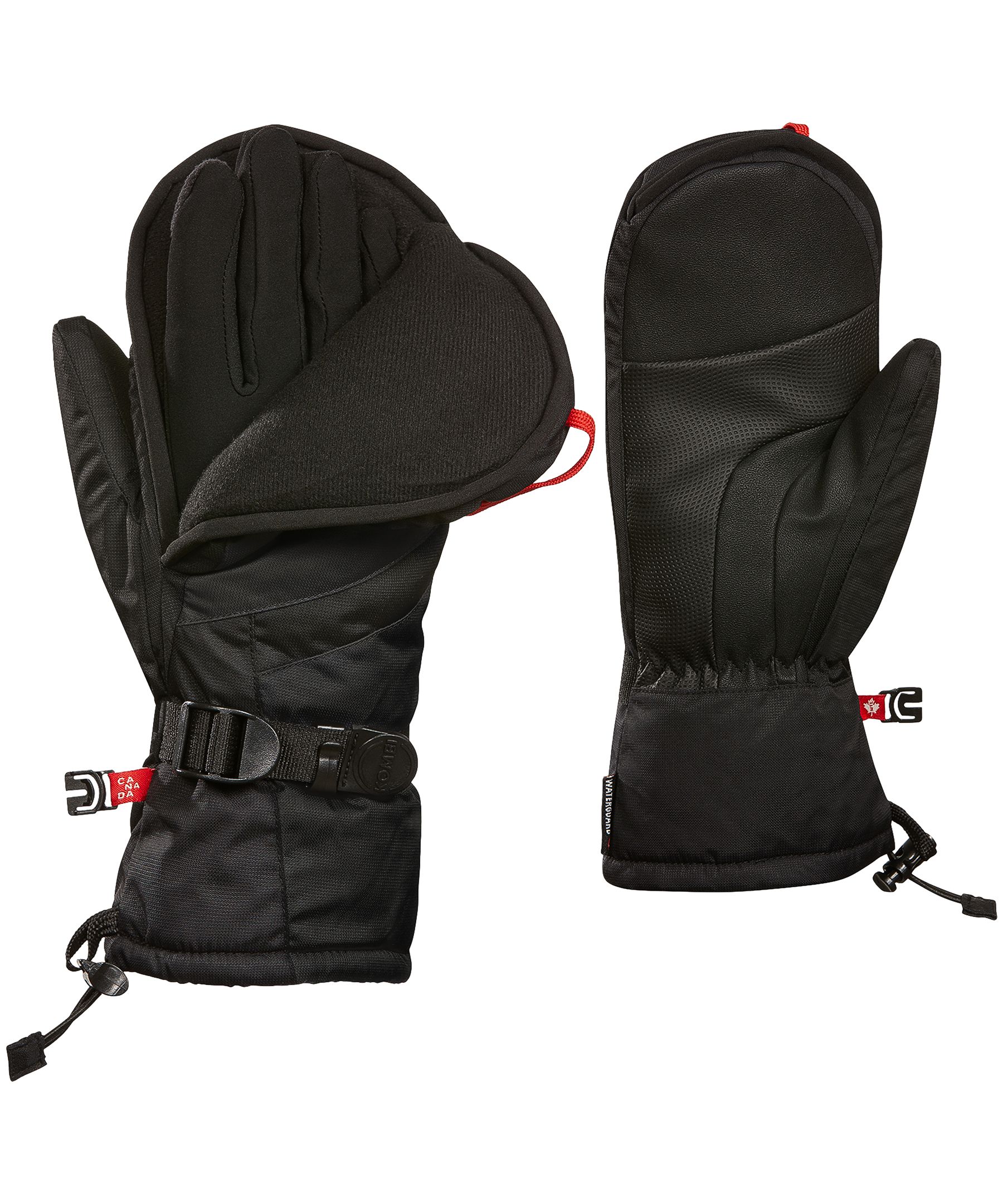 Kombi Men's 3 in 1 Touch Screen Compatible Mittens with Magnet Opening