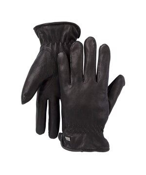 WindRiver Men's Deerskin T-Max Insulation Winter Gloves - Black