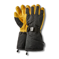 WindRiver Men's Deerskin T-Max Insulation Hyper-Dri Waterproof Winter Gloves - Black Gold Composite_or_Mixed