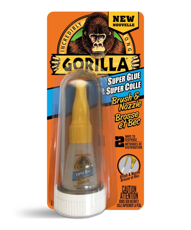Brosse et bec Gorilla Glue Super Glue, 10 g Front_Flat