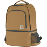 Carhartt 12 Can Water Repellent Insulated 2 in 1 Cooler Backpack - Carhartt Brown Front_Angled_Left