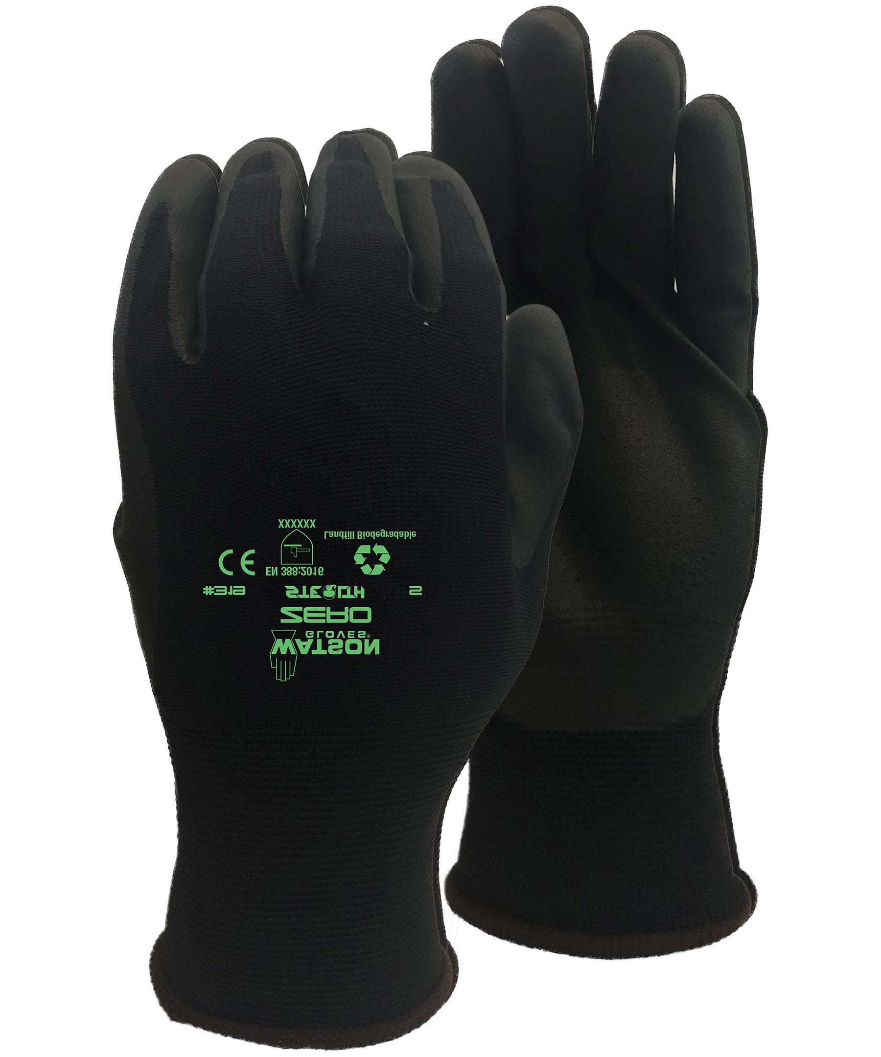 Gants biodégradables Watson Gloves, Stealth Zero
