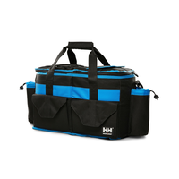 Helly Hansen Workwear Dual Compartment 24 Can Soft Side Cooler Bag with Freezer Packs Front_Three_Fourths_Angled_Left
