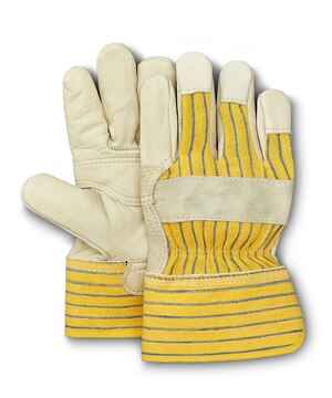 Gants en cuir de vache combiné, Aggressor, paquet de 2 paires