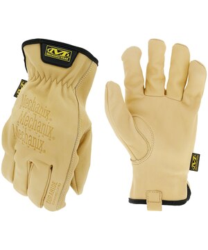 Mechanix Gants de conduite en cuir Durahide, havane