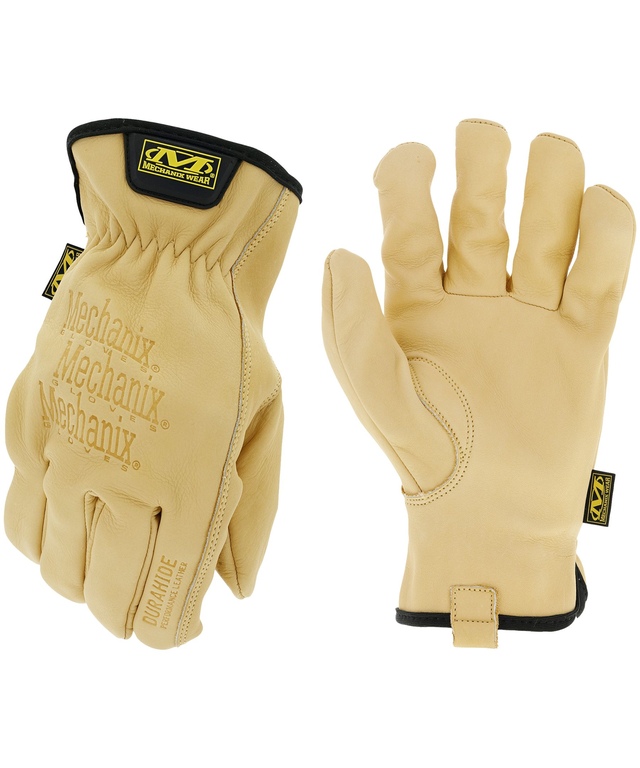 Mechanix Gants de conduite en cuir Durahide, havane