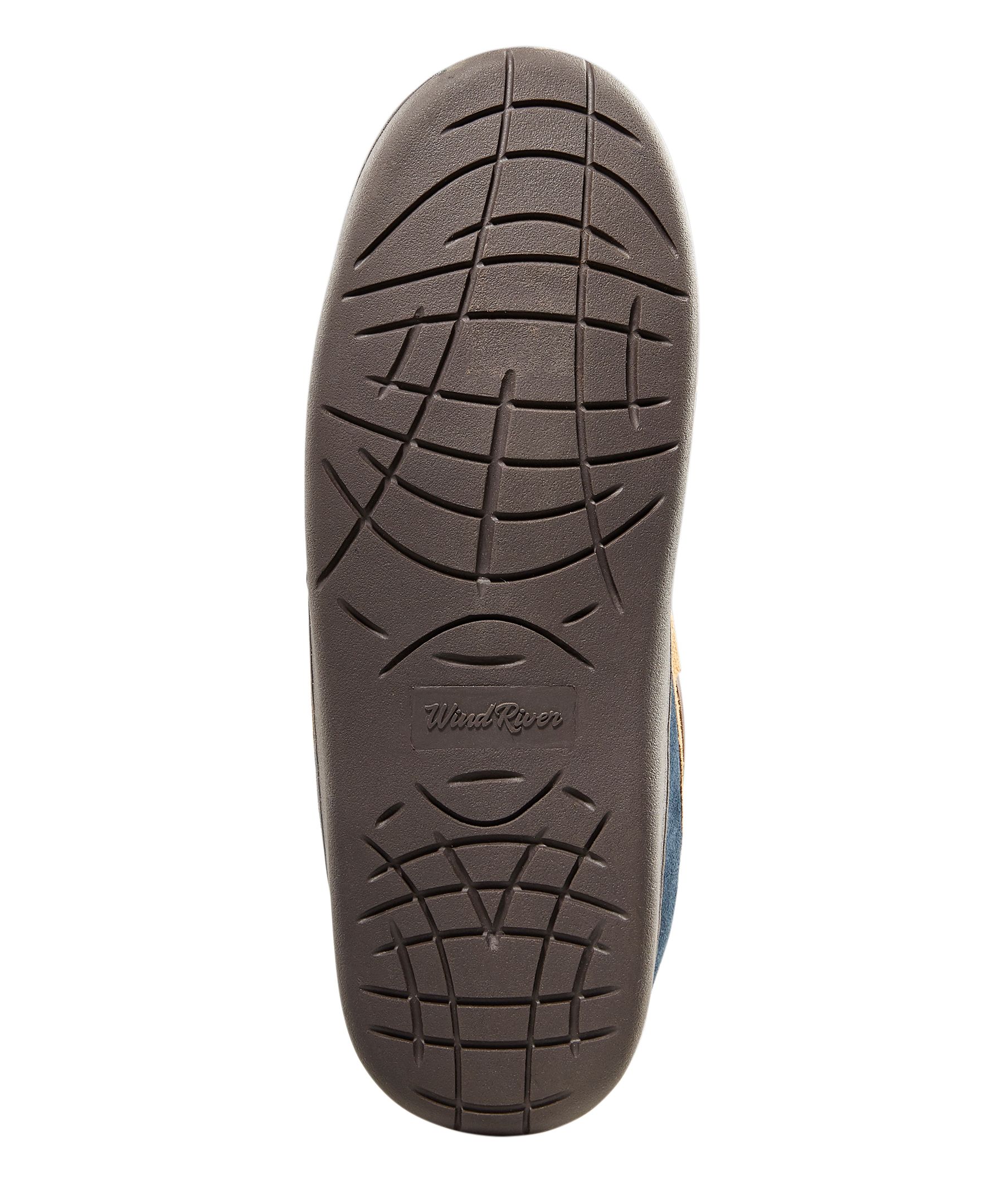 Pantoufles en suède cousues à la main pour hommes, WindRiver