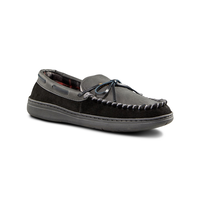 WindRiver Men's Suede Handsewn Slippers Front_Three_Fourths_Angled_Right