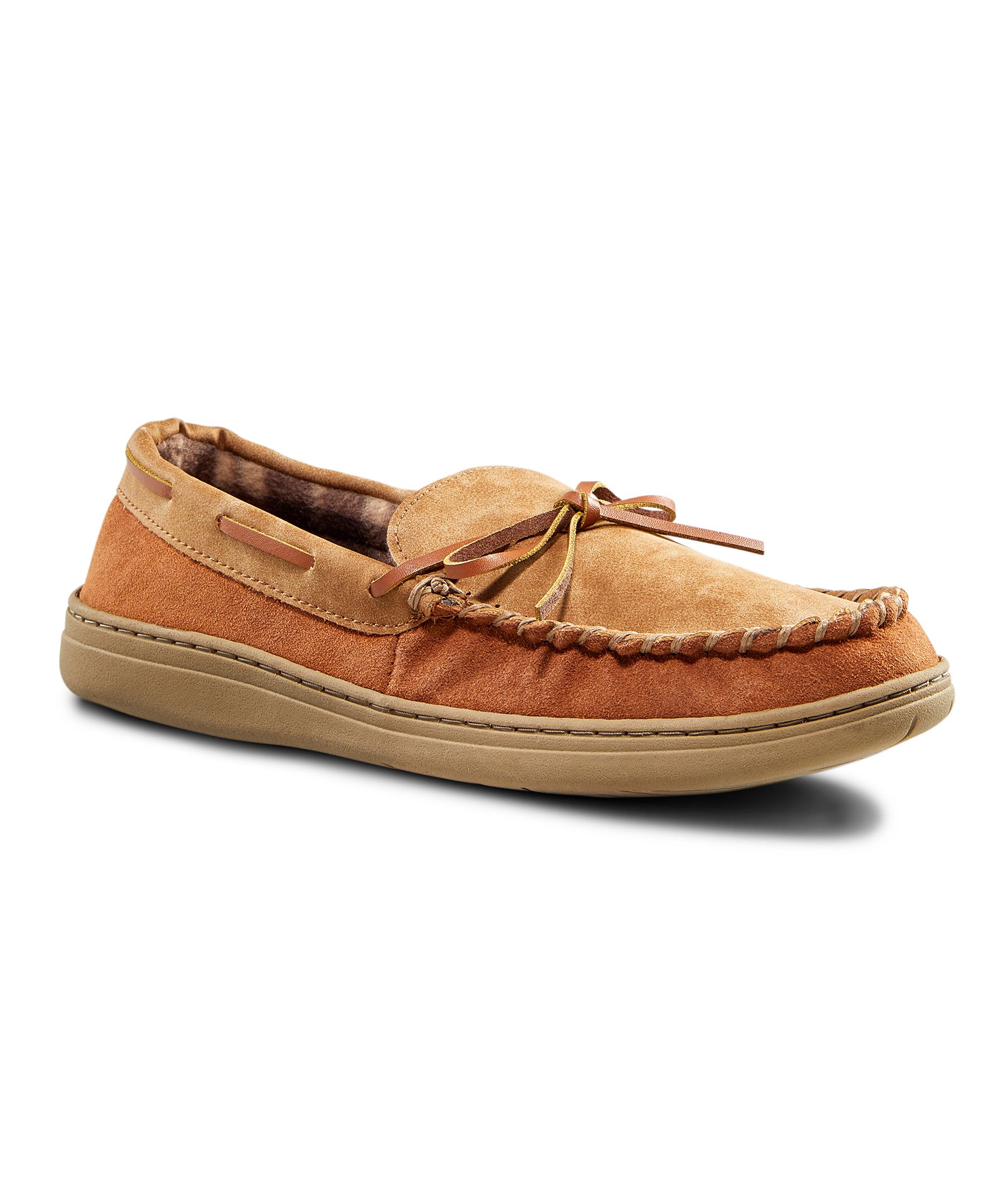 WindRiver Men's Suede Handsewn Slippers