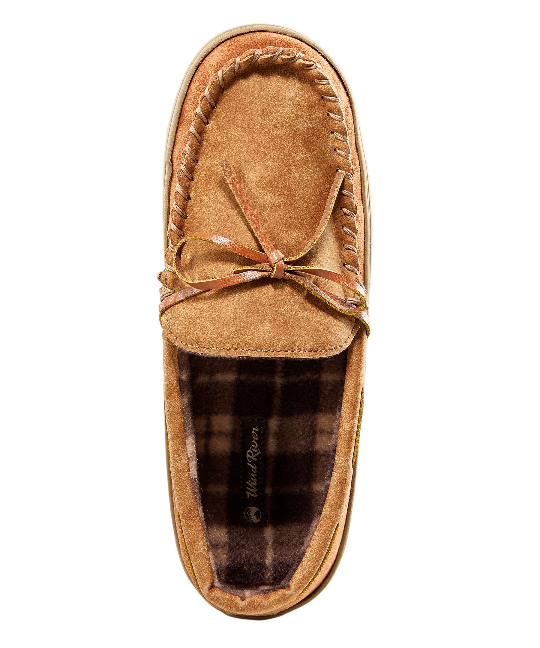 WindRiver Men's Suede Handsewn Slippers