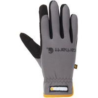 Carhartt Men's Thermal Lined Fast Dry Work Gloves - Grey Back_Flat