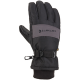 Gants de travail d'hiver imperméables avec isolant ultradoux et technologie Fast Dry, Carhartt - Gris foncé et noir Back_Flat