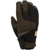 Carhartt Men's Wind Fighter Ultra Soft Lining Windproof Fast Dry Work Gloves - Black Back_Flat