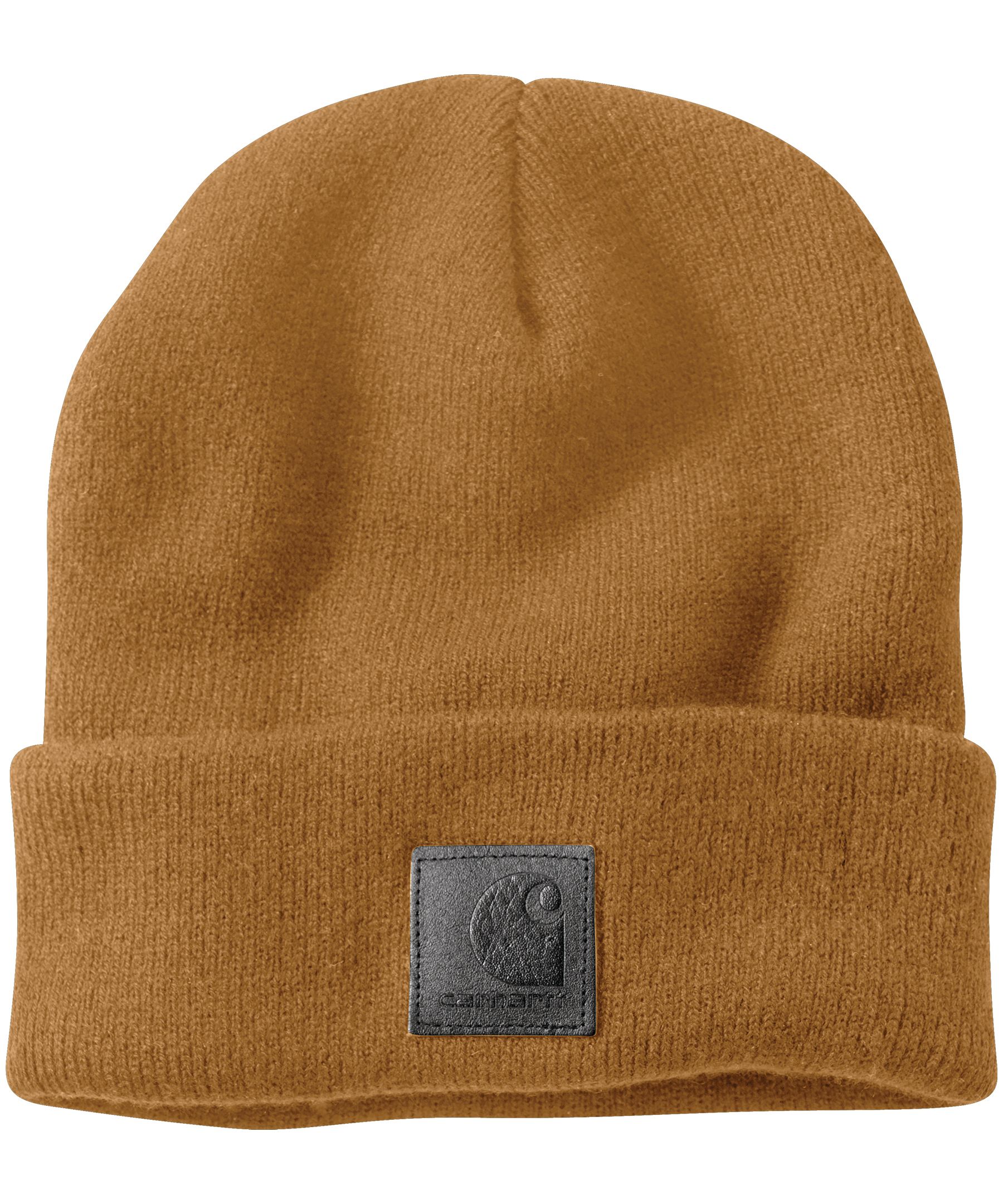 Carhartt Unisex Rubber Patch Knit Cuffed Beanie - Carhartt Brown