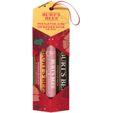 Burts Bees 3 Pack Mistletoe Kiss and Shimmer Natural Ingredient Lip Balm Gift Set Front_Flat