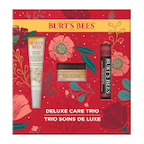 Burts Bees Ensemble cadeau de soins de luxe à ingrédients naturels pour les lèvres, paquet de 3 - Huile pour les lèvres hydratante, Exfoliant revitalisant pour les lèvres, Baume co Front_Flat