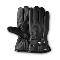 WindRiver Men's Goatskin Leather T-Max Insulated Gloves with Snaps - Black Composite_or_Mixed