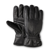 WindRiver Men's Goatskin Leather T-Max Insulated Gloves with Snaps - Black Composite_or_Mixed