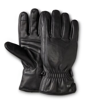 WindRiver Men's Goatskin Leather T-Max Insulated Gloves with Snaps - Black