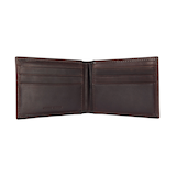 Carhartt Men's Oil Tan Leather Magnetic Money Clip with Front Pocket Wallet - Brown Front_Flat