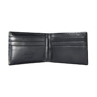 Portefeuille en cuir tanné poli et robuste à deux volets et à fentes pour six cartes pour hommes, Carhartt Front_Flat