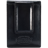 Carhartt Men's Buff Tanned Leather Rough Cut Six Card Pocket and Front Pocket Wallet - Black Back_Flat