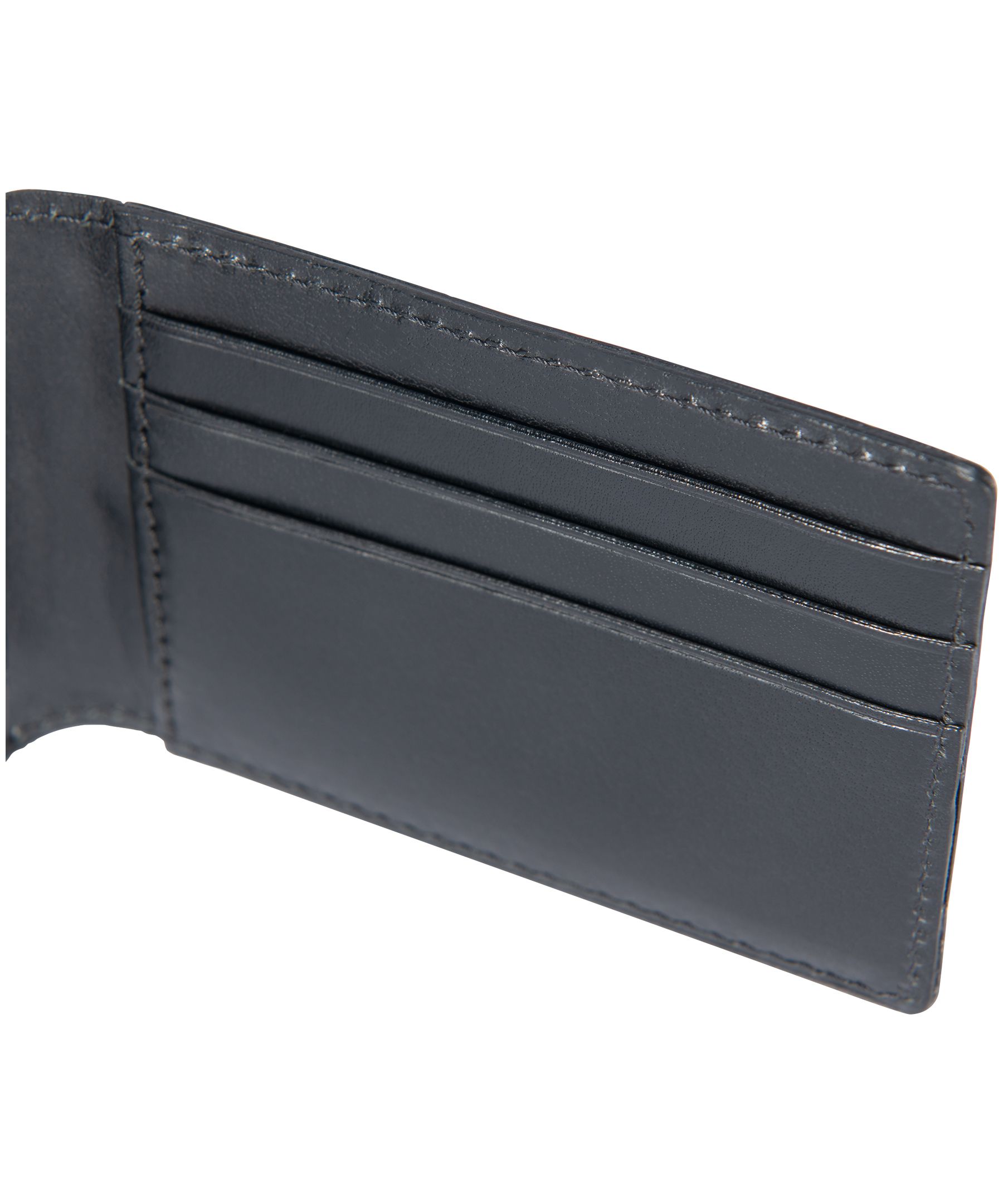 Portefeuille en cuir tanné poli robuste avec fentes pour six cartes et pochette frontale pour hommes, Carhartt, brun pâle