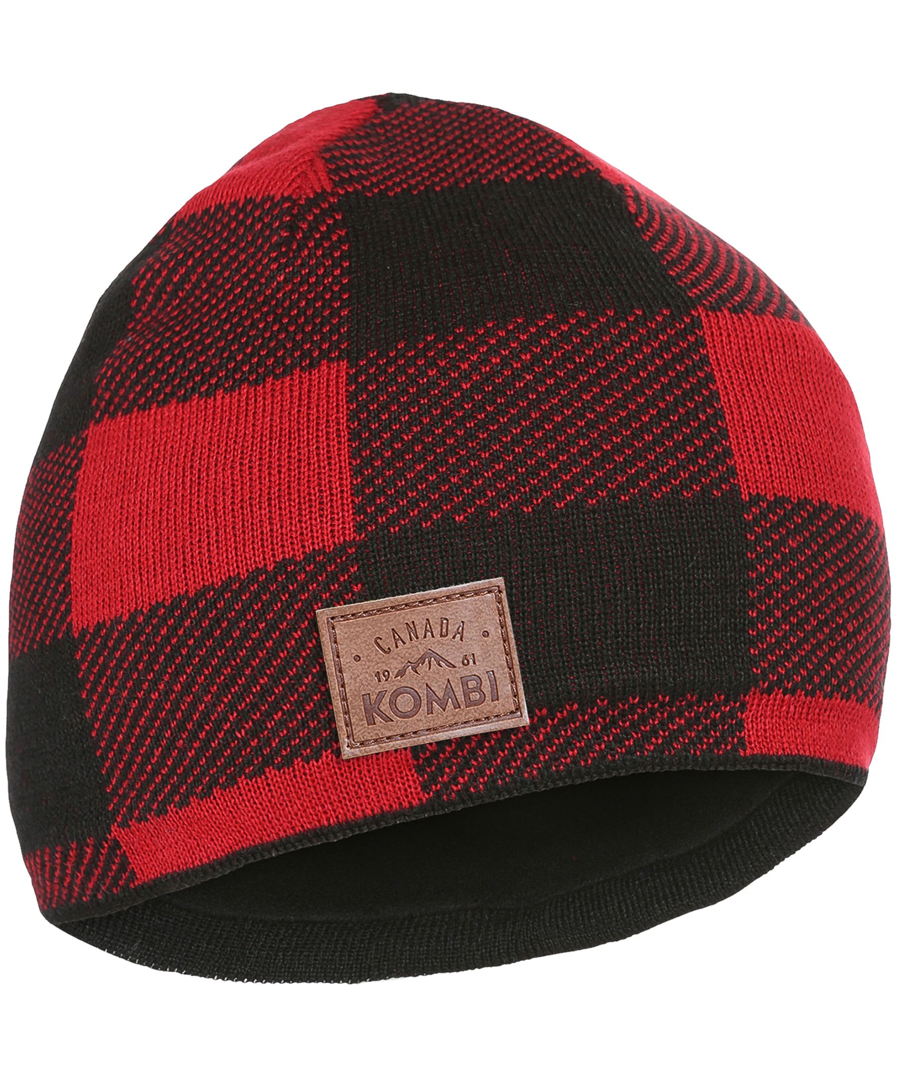 Kombi Men's Buffalo Plaid Fleece Lined Toque