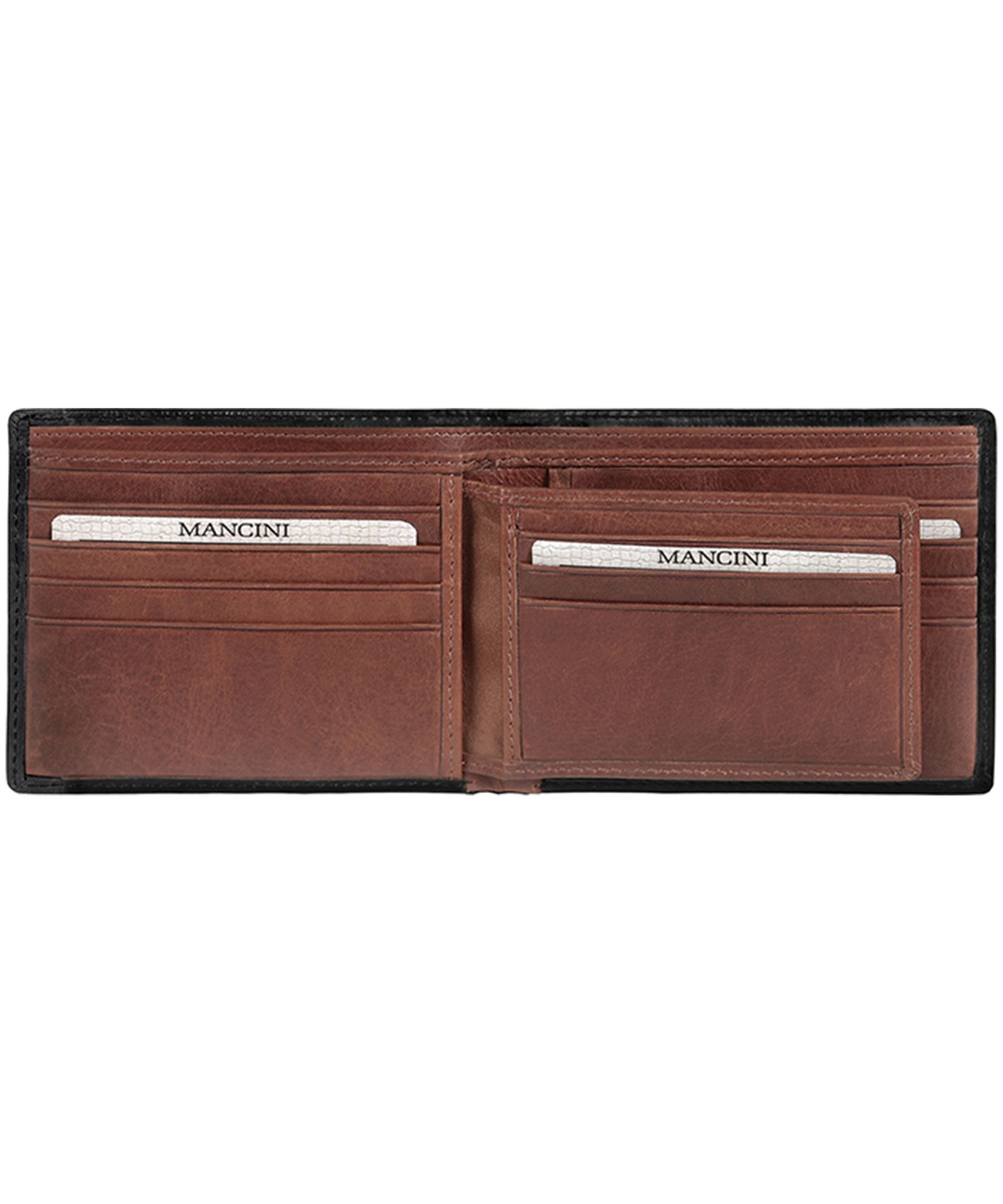Mancini Leather Goods Men's Casablanca RFID Secure Billfold Wallet
