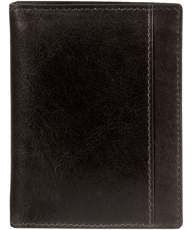 Casablanca Portefeuille Rfid Vertical Avec Volet Pour Hommes Noir