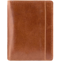 Mancini Leather Goods Men's Casablanca RFID Secure Vertical Wing Wallet