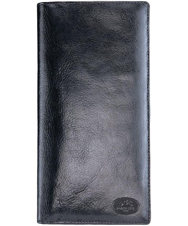 Mancini Leather Goods Men's Equestrian RFID Secure Breast Pocket Wallet Front_Flat